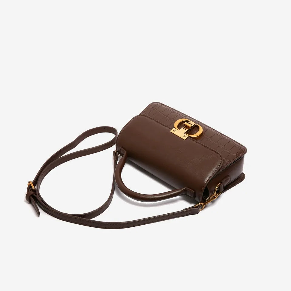 Small Leather Armpit Party Bags for Women Shoulder Crossbody Bag Ladies Vintage Underarm Handbags Summer Lock Tote Sac 2025 New