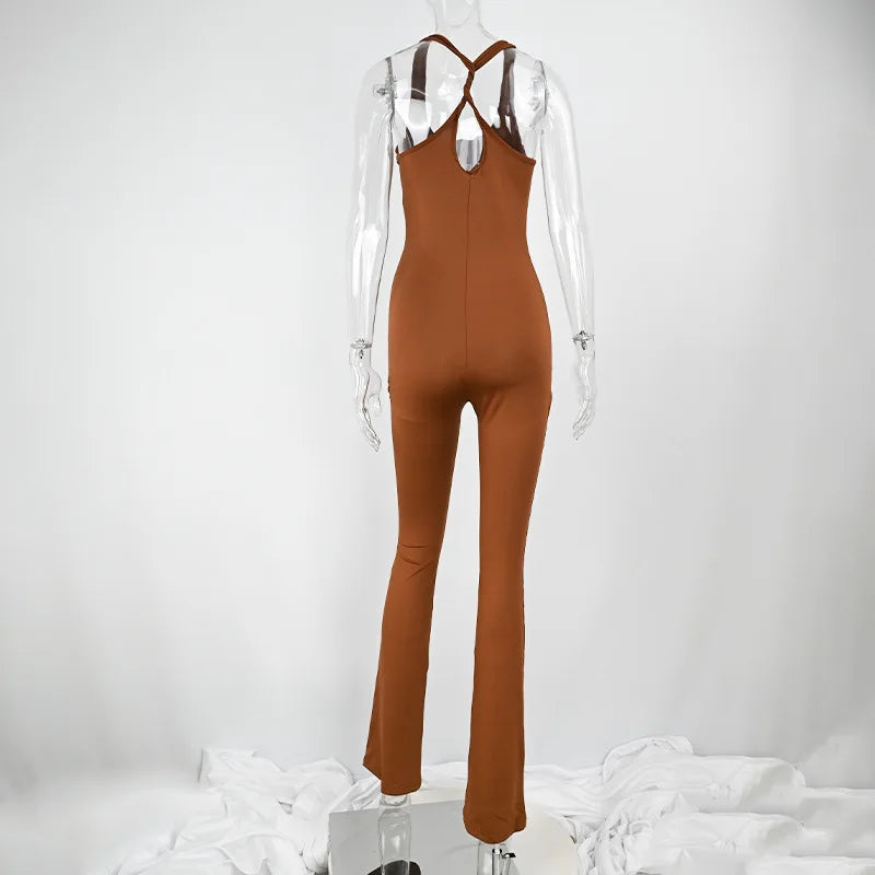 Macaquinhos Sexy para Mulheres Verão Novos Sem Manga Corte a Vácuo Bodycon Costas Descobertas Moda Casual Streetwear Estilo Esportivo