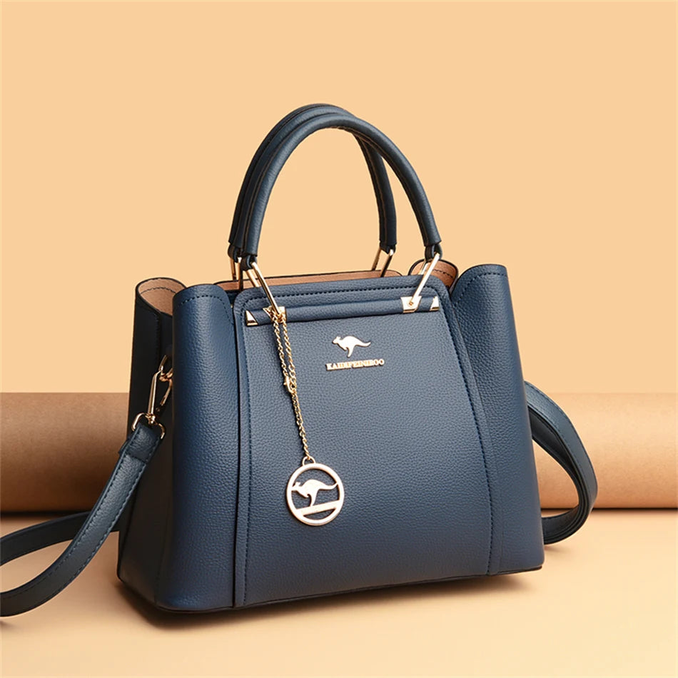 Bolsas de Couro de Grande Capacidade Shopper - Marca Messenger Totes