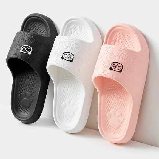 Chinelo de Plataforma Chunky com Solado Macio Eva para Mulheres 2024 Verão, Sandálias de Praia com Solado Grosso, Chinelos de Couro Antiderrapantes para Uso Externo