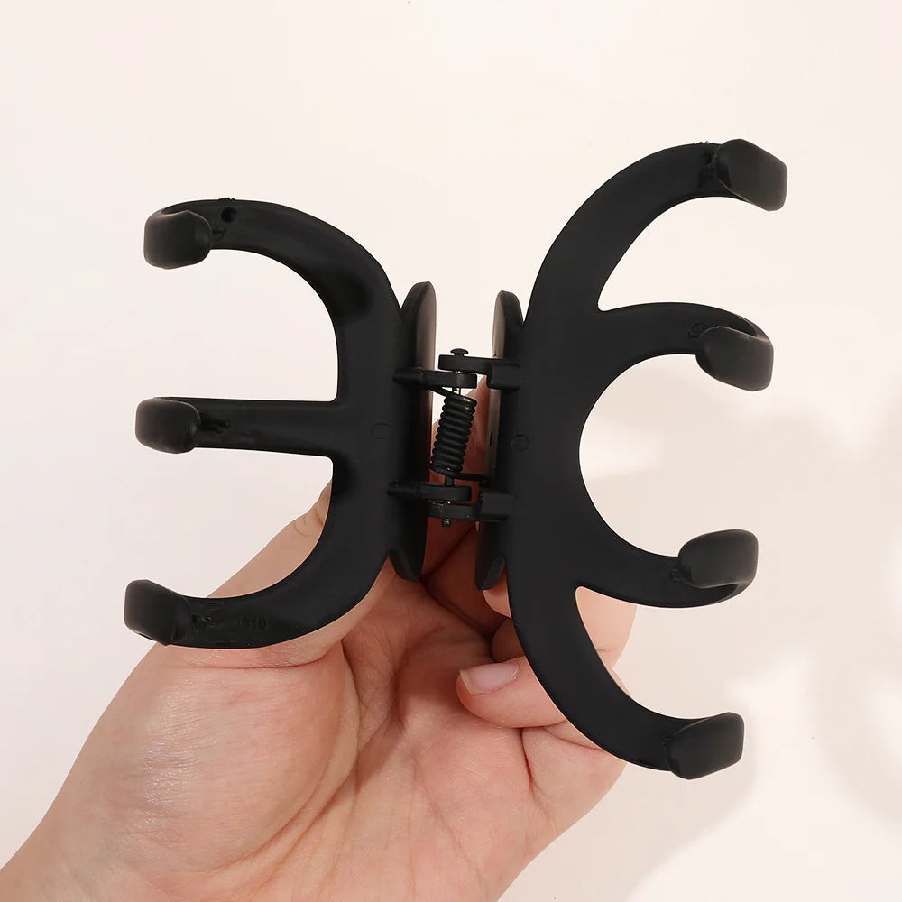 Garrafa de Cabelo Grande Feminina, Presilha de Cabelo Simples de Acrílico Coreana, Grampos de Cabelo em Forma de Tubarão, Clipes Foscos para Penteados de Coque, Acessórios de Cabelo para Meninas