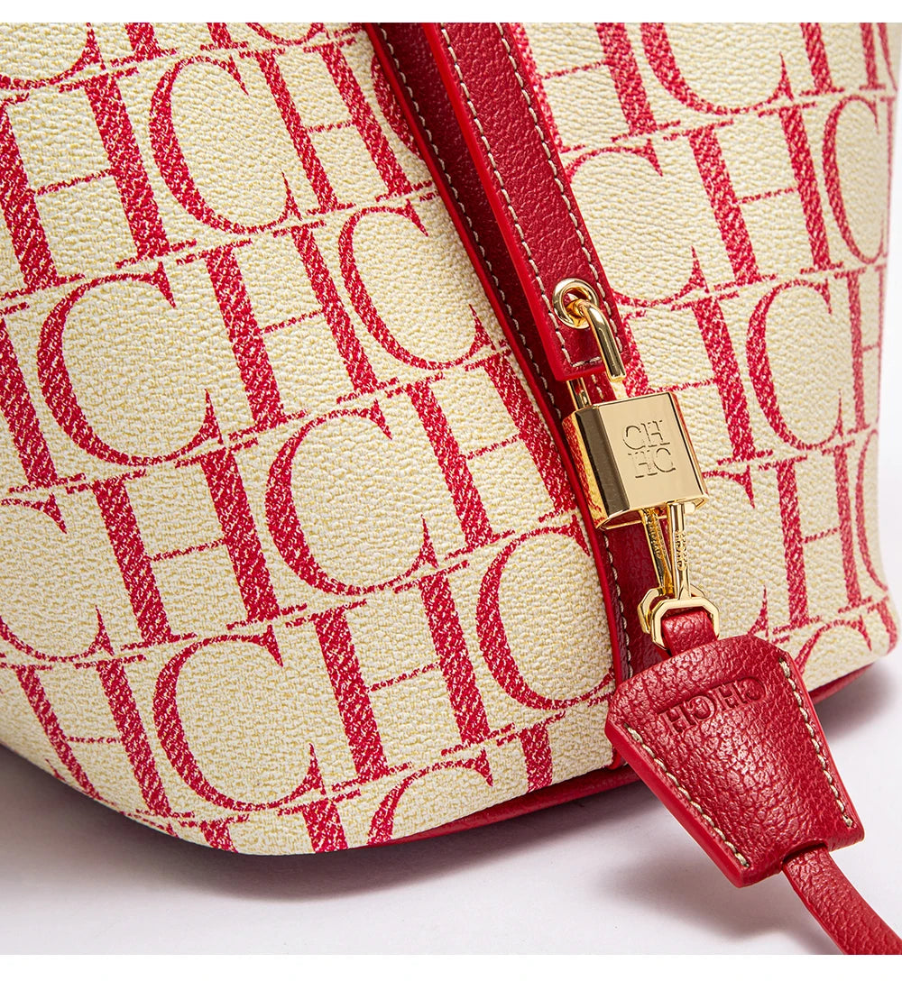 Classic Fashion Retro Design New 2024 Women's Vegetable Basket Bag with Metal Decorative Letter Design Women's Handbag