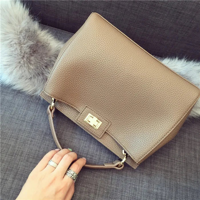 Women designer office tote bag large capacity bucket bag bussiness top handle bag handbag grey black green purple