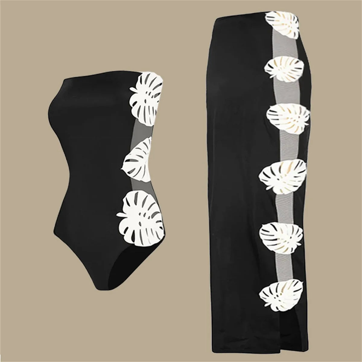 Conjunto de 3 peças de maiô laser cut para mulheres, biquíni sexy com push-up, moda de bainha alta, biquíni feminino com recortes, roupa de banho tipo bodysuit para praia.