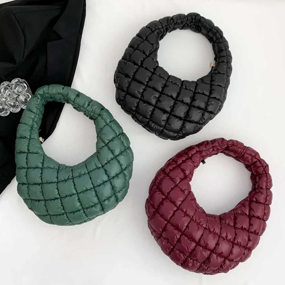Fashion Quilted Shoulder Bags for Women Handbag Mini Cloud Pleated Bags Puffer Dumpling Bag Girl Luxury Tote Bags Top Handle Bag