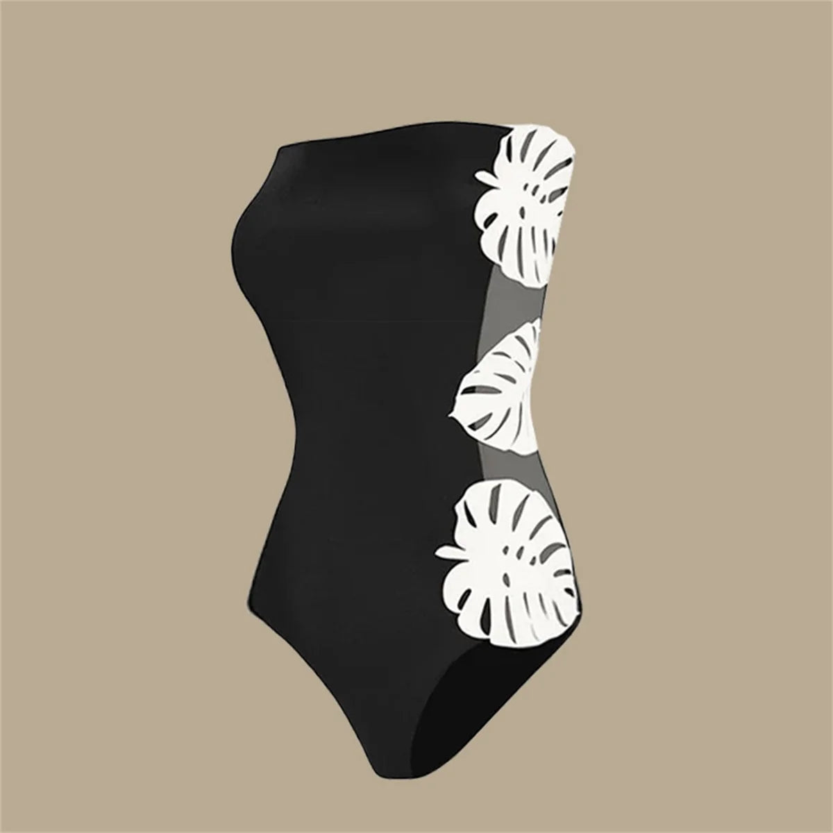 Conjunto de 3 peças de maiô laser cut para mulheres, biquíni sexy com push-up, moda de bainha alta, biquíni feminino com recortes, roupa de banho tipo bodysuit para praia.