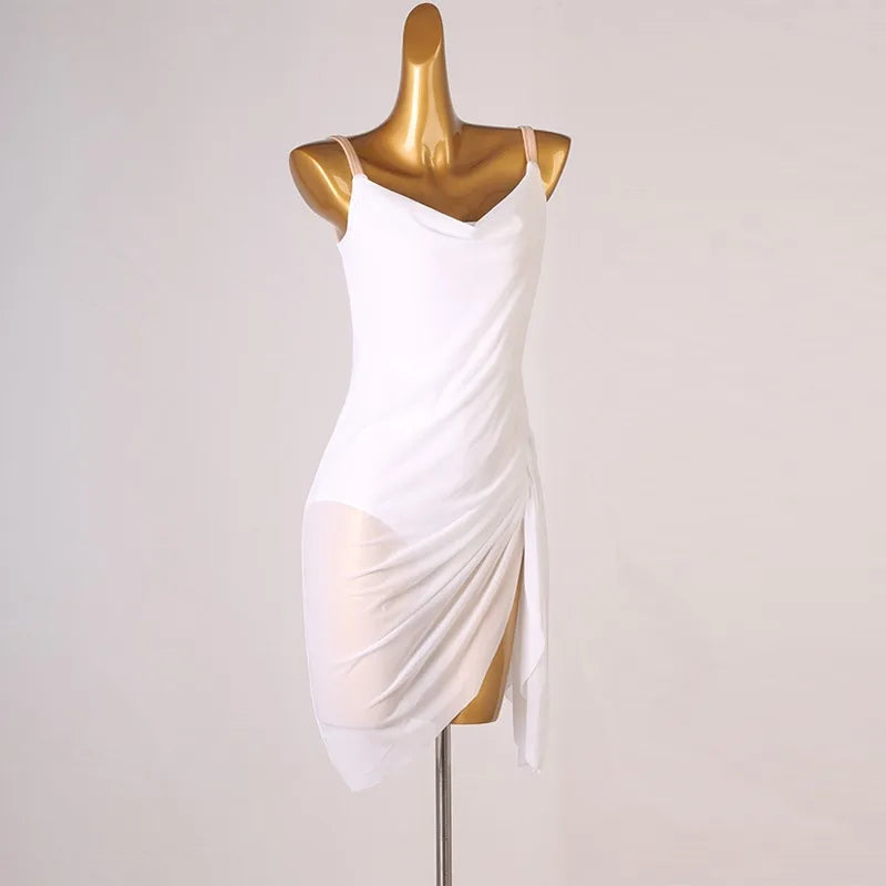 Fantasia Feminina para Competição de Dança Latina, Roupas para Performance, Vestidos de Palco, Roupas de Dança para Mulheres e Meninas, Top Feminino e Saia