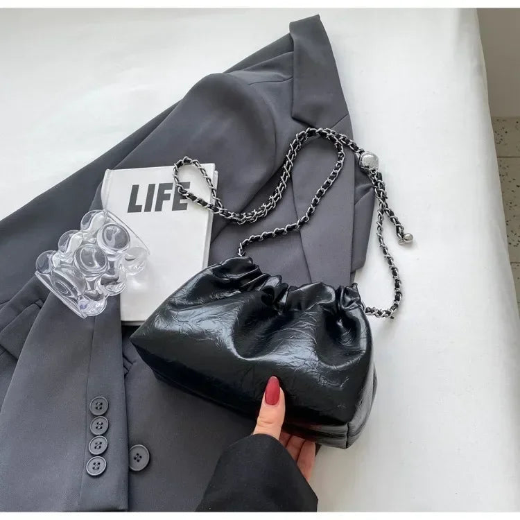Women Y2K Millennium Bag  New High Sense Shoulder Bags Summer Chain Bag Fashion Bucket Bag Messenger Bags Purses Handbags 2024