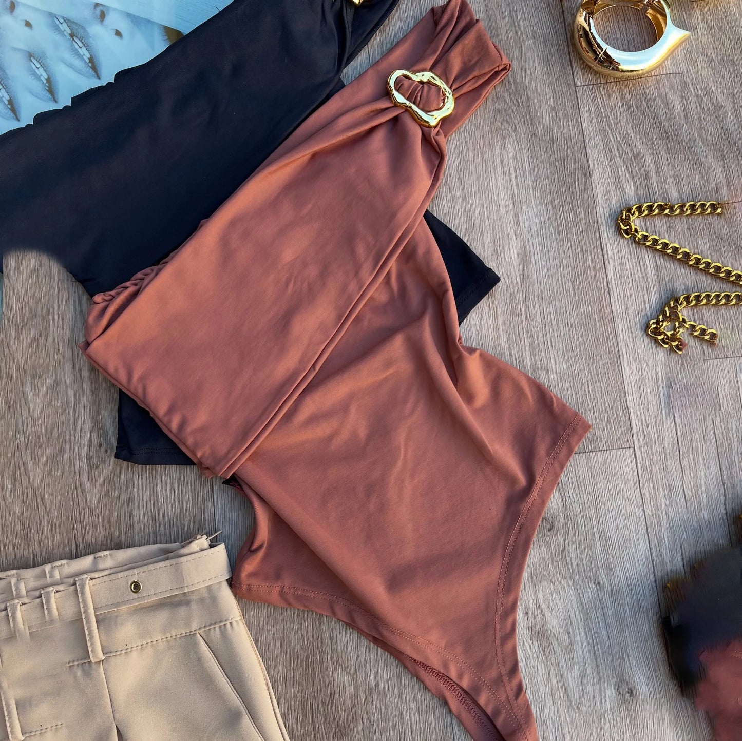 Maiô de Ombro Único para Mulheres, Moda de Praia Sexy, Biquíni com Push Up, Biquíni Feminino Bandeau, Maiô com Botão, Roupa de Banho Emagrecimento, Bodysuit, Moda de Praia