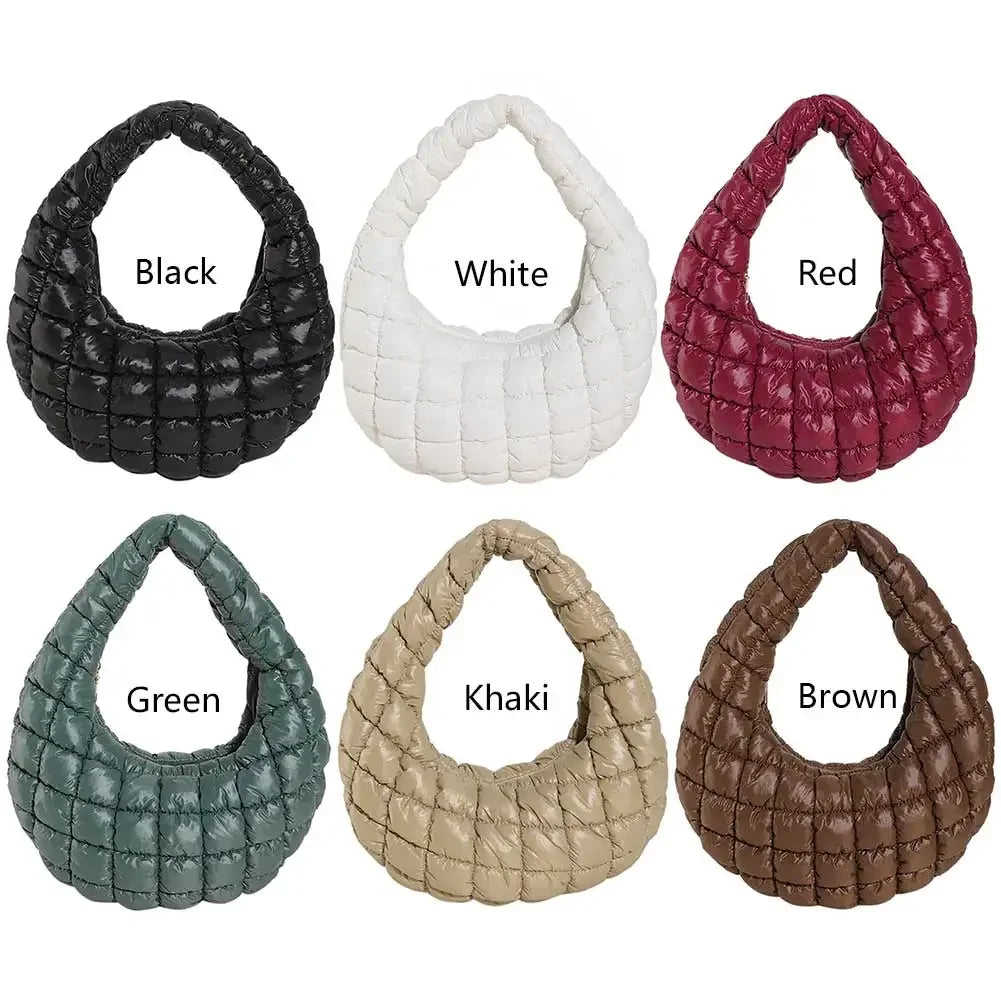Fashion Quilted Shoulder Bags for Women Handbag Mini Cloud Pleated Bags Puffer Dumpling Bag Girl Luxury Tote Bags Top Handle Bag