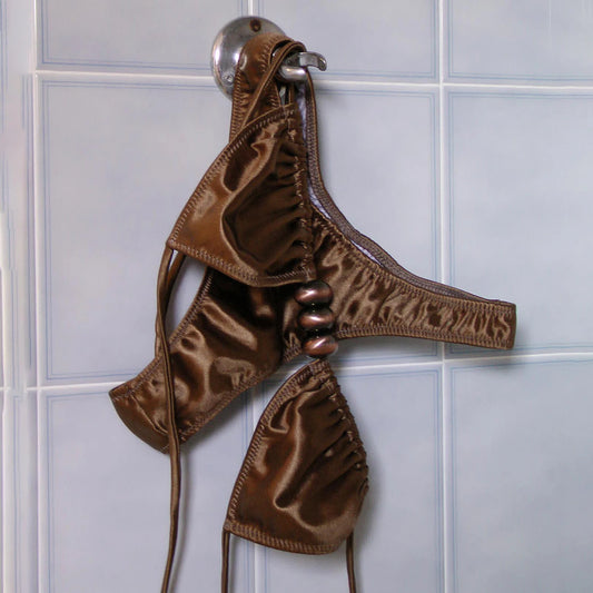 Biquíni Brilhante Sexy para Mulheres 2025, Traje de Banho Feminino, Biquíni Bandeau, Fio Dental, Roupas de Natação, Maiô Halter, Moda Praia