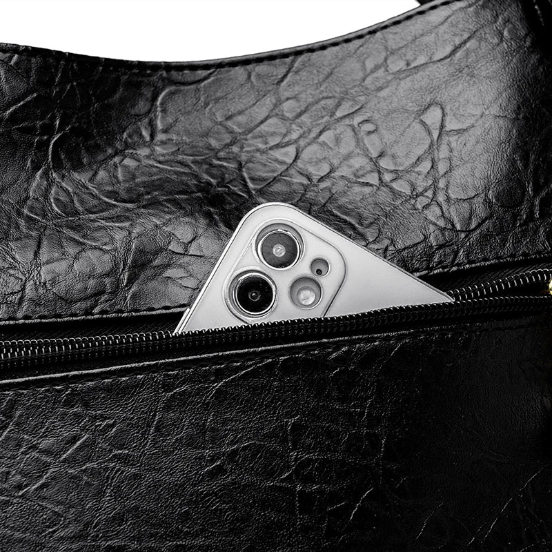 Genuine Brand Soft Leather Top-handle Bags Female Handbags Women Shoulder Crossbody Tote Messanger Bag Large Capacity Sac A Main