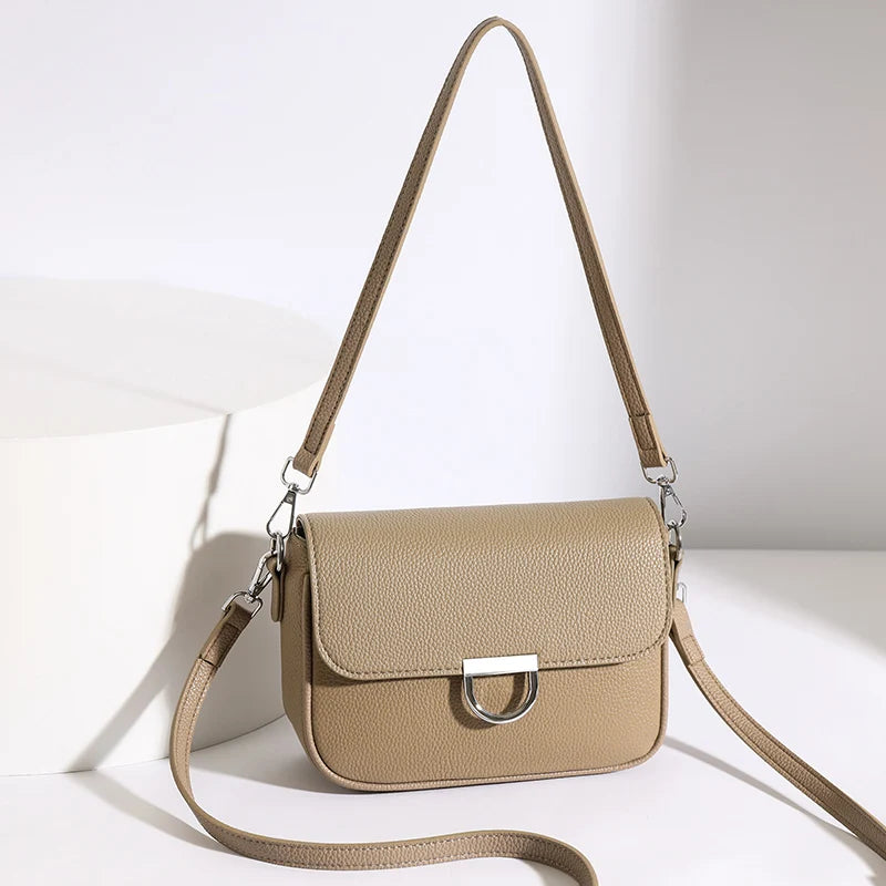 100% Genuine Leather Handbag 2025 Fashion Solid Color Female Shoulder Crossbody Bag Women bags Designer Cowhide Ladies Tote Bags