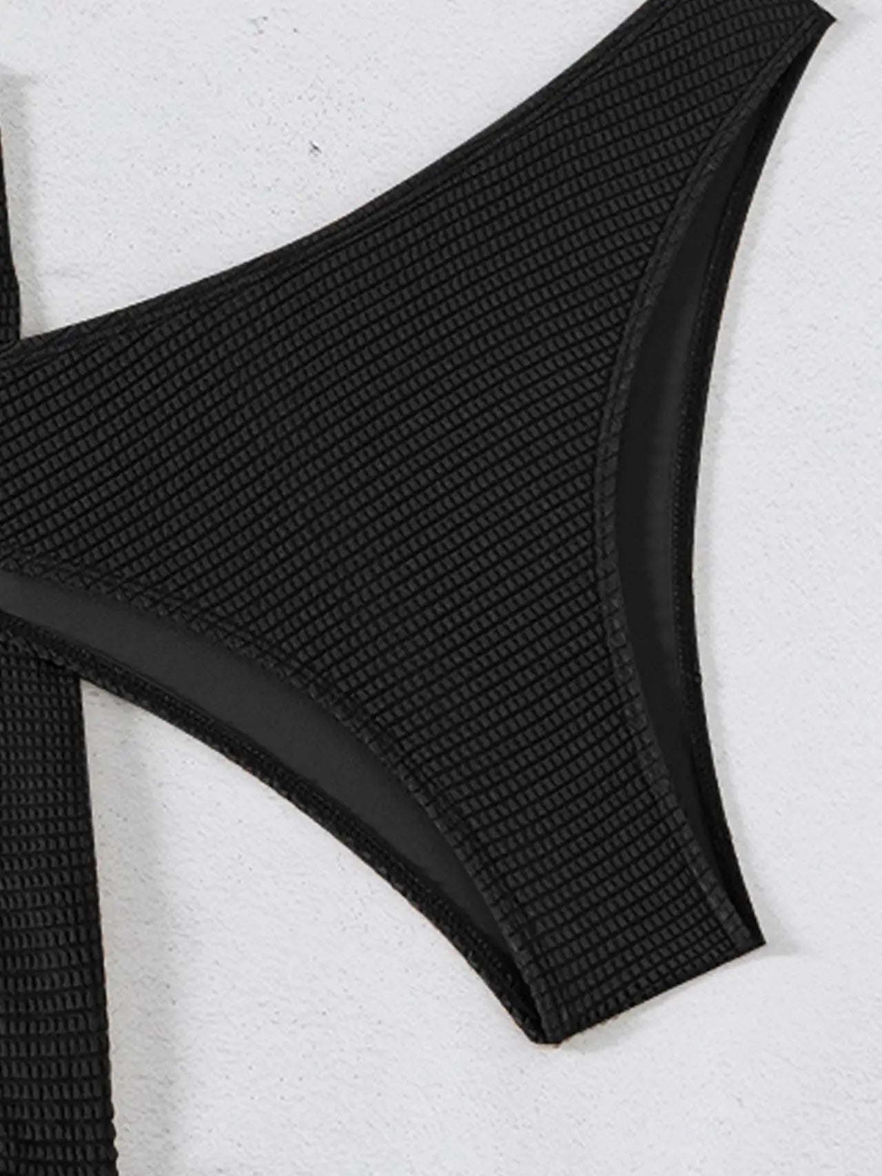 Biquíni Bandeau Sexy para Mulheres com ornamento de gota d'água de metal, blusa com bojo, saia de malha, traje de banho de 3 peças para praia