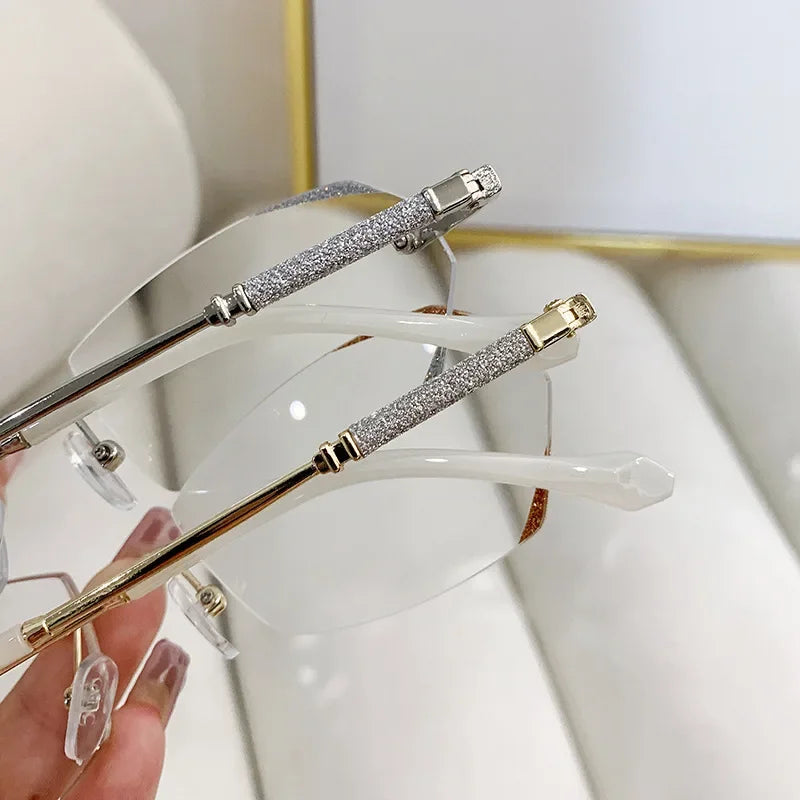 Óculos de miopia femininos de nova tendência com proteção contra luz azul, unissex, com grau de 0 a -6.0.