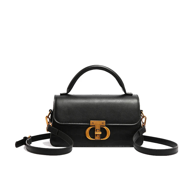 Small Leather Armpit Party Bags for Women Shoulder Crossbody Bag Ladies Vintage Underarm Handbags Summer Lock Tote Sac 2025 New