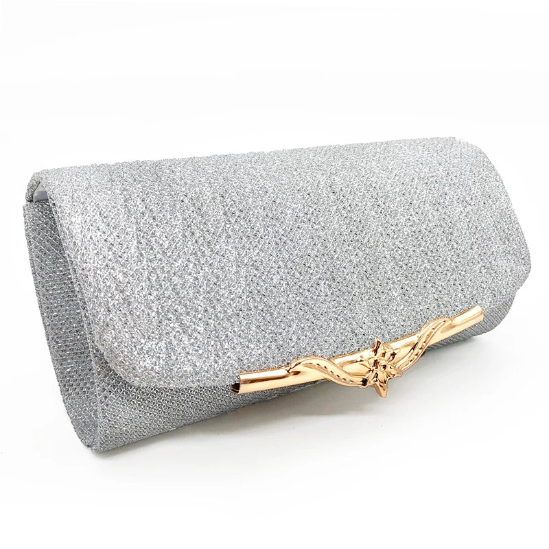 Fashion Women Evening Bag Brand Party Banquet Glitter Bag For Ladies Wedding Clutches Handbag Shoulder Bag Chain Bolsas Mujer