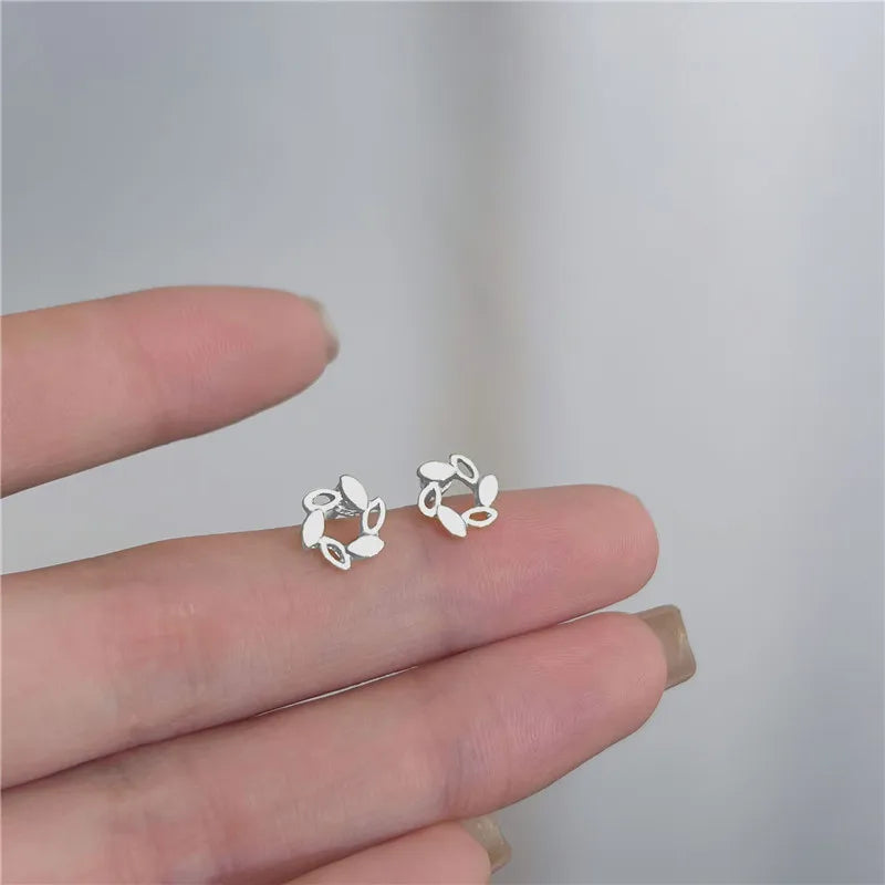 Minimalism Heart Earring 925 Silver Needle Allergic Protection Mini Small Stud Earrings for Women Girls Jewellery Wholesale Gift
