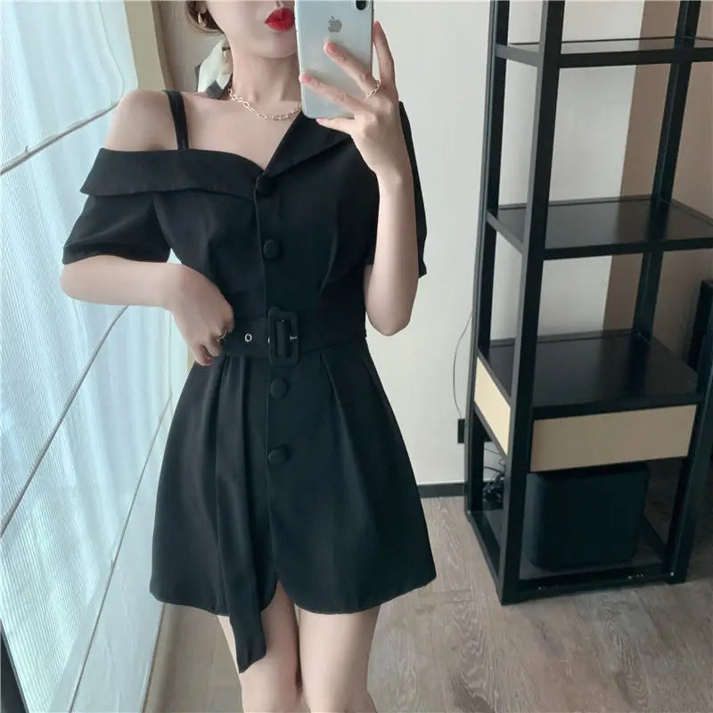 Vestidos para Mulheres 2024 Roupas de Seda para Ocasiões Formais Blazer Vestido Feminino de Cetim Chiffon Mini Curto Sensual Sexy Macacão Novo em X