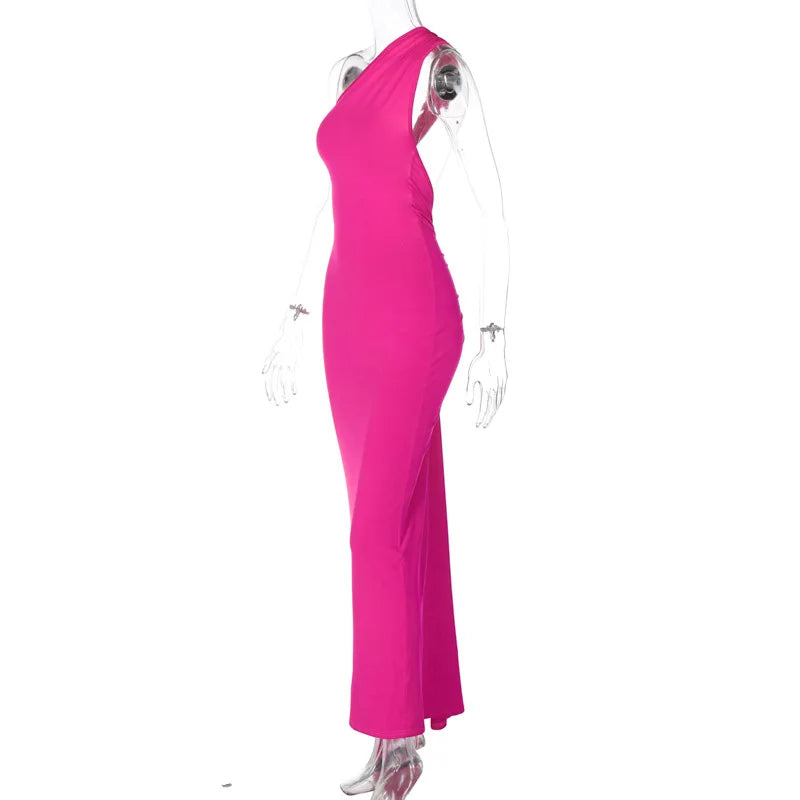 Vestido Longo de Cocktail Elegante Feminino para Festa, Costas Nuas, Abertura Costas, Com Pregas, Justo, Formal para Convidadas de Casamento