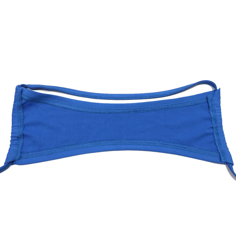 Conjunto novo de 3 peças DEAT Moda Maiô Halter Costas Descobertas Para Mulheres Praia Férias Bikini com Laço Flor 3D Feminino 33A4132