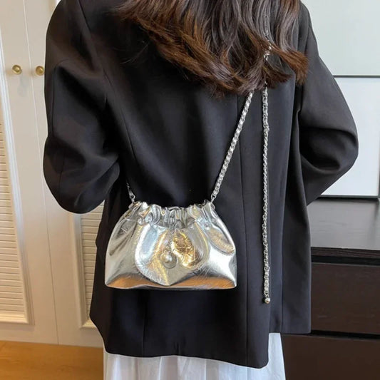 Women Y2K Millennium Bag  New High Sense Shoulder Bags Summer Chain Bag Fashion Bucket Bag Messenger Bags Purses Handbags 2024